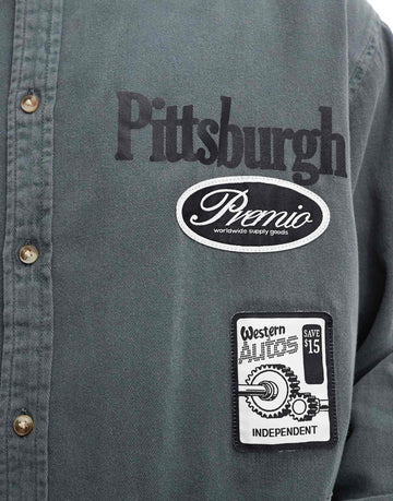 Pittsburgh badges shirt