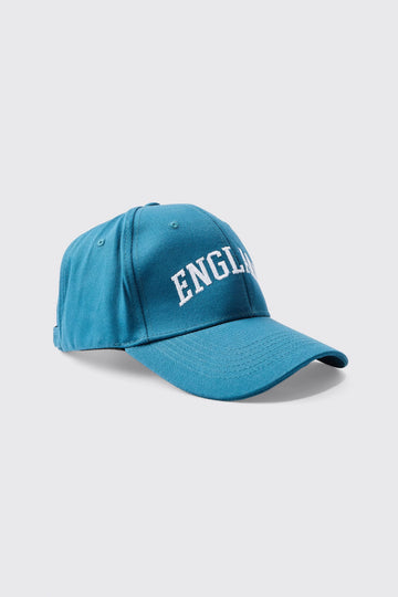 ENGLAND EMBROIDERED CAP IN BLUE